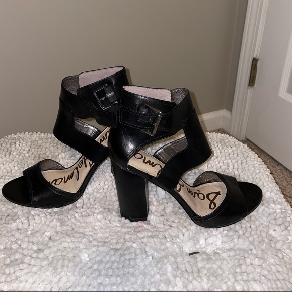 Sam Edelman Caged Ankle block heel sandal - Picture 3 of 7